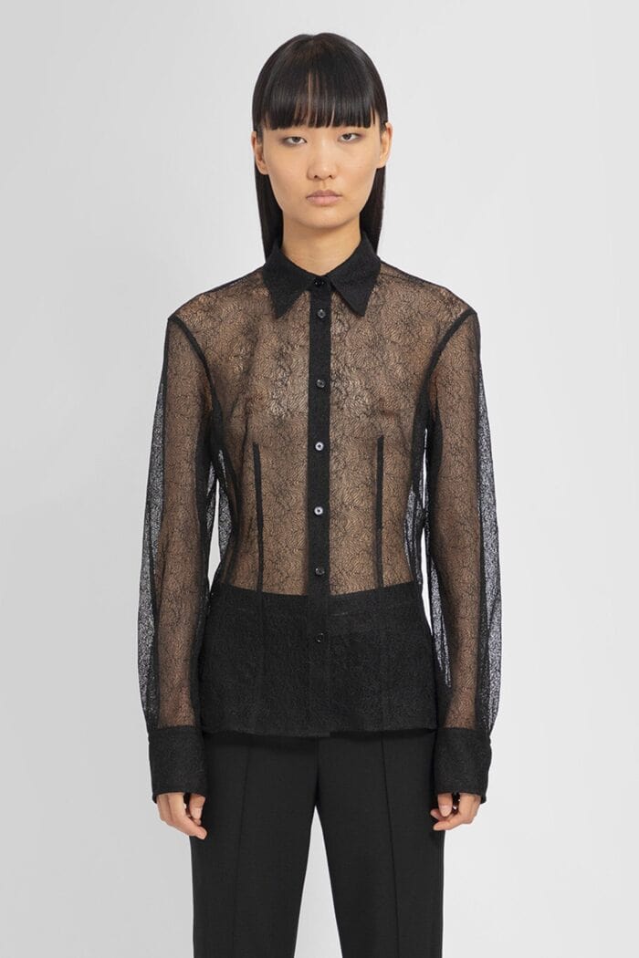 HELMUT LANG Seamed Lace Shirt