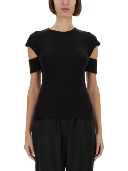 Helmut Lang "SLASHED SHRUNKEN" T-SHIRT