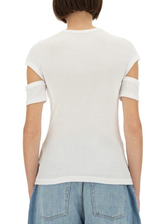 Helmut Lang "SLASHED SHRUNKEN" T-SHIRT
