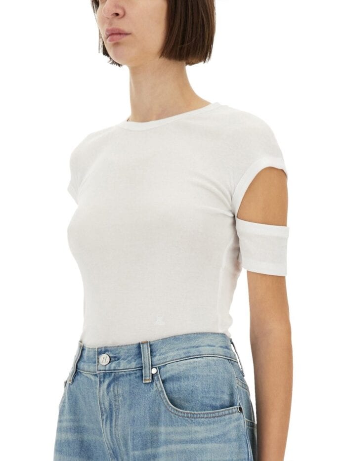 Helmut Lang "SLASHED SHRUNKEN" T-SHIRT