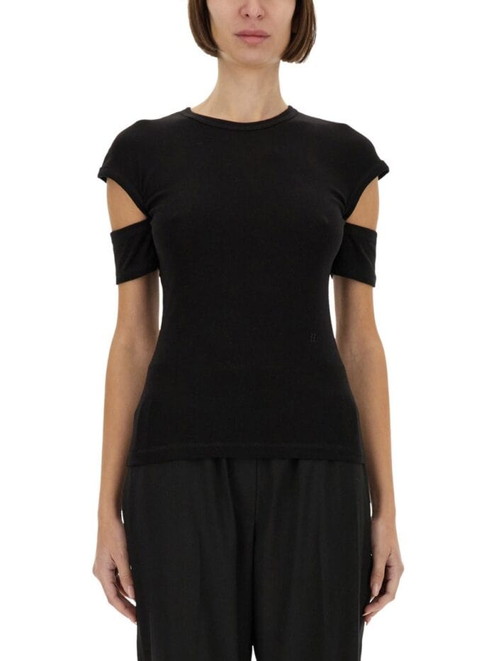 Helmut Lang "SLASHED SHRUNKEN" T-SHIRT