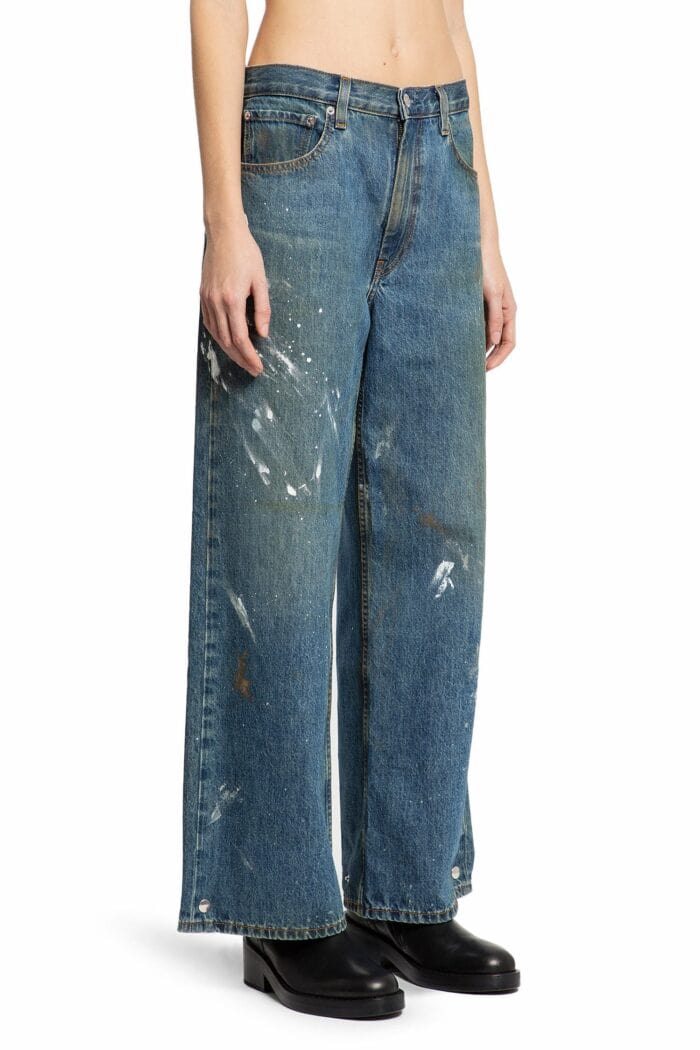 HELMUT LANG Wide Leg Painted Jeans