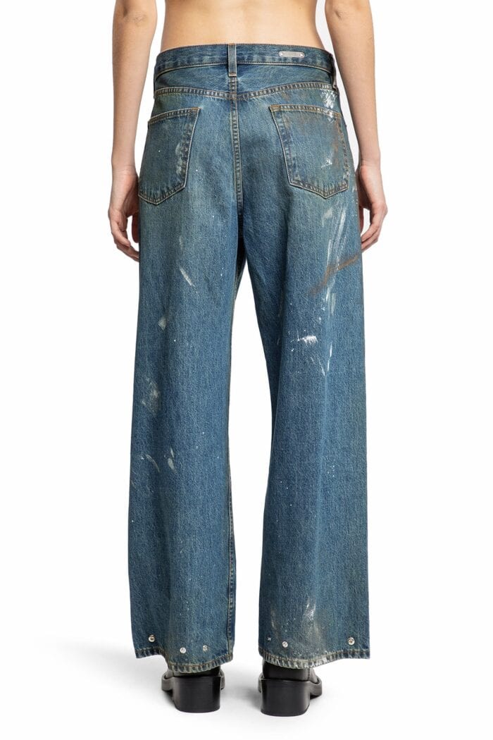 HELMUT LANG Wide Leg Painted Jeans