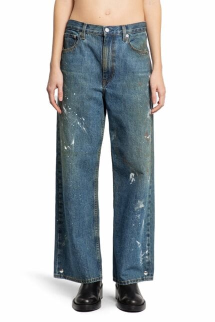 HELMUT LANG Wide Leg Painted Jeans