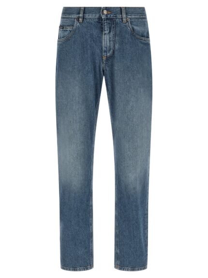 Dolce & Gabbana Heraldic Embroidery Jeans