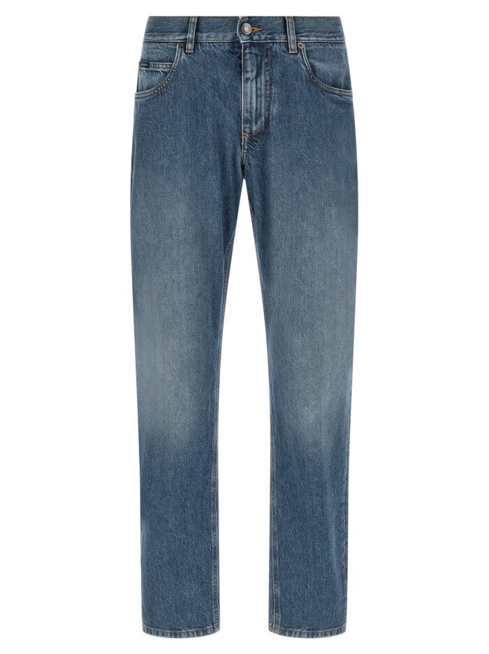dolce & gabbana heraldic embroidery jeans Dolce & Gabbana Heraldic Embroidery Jeans