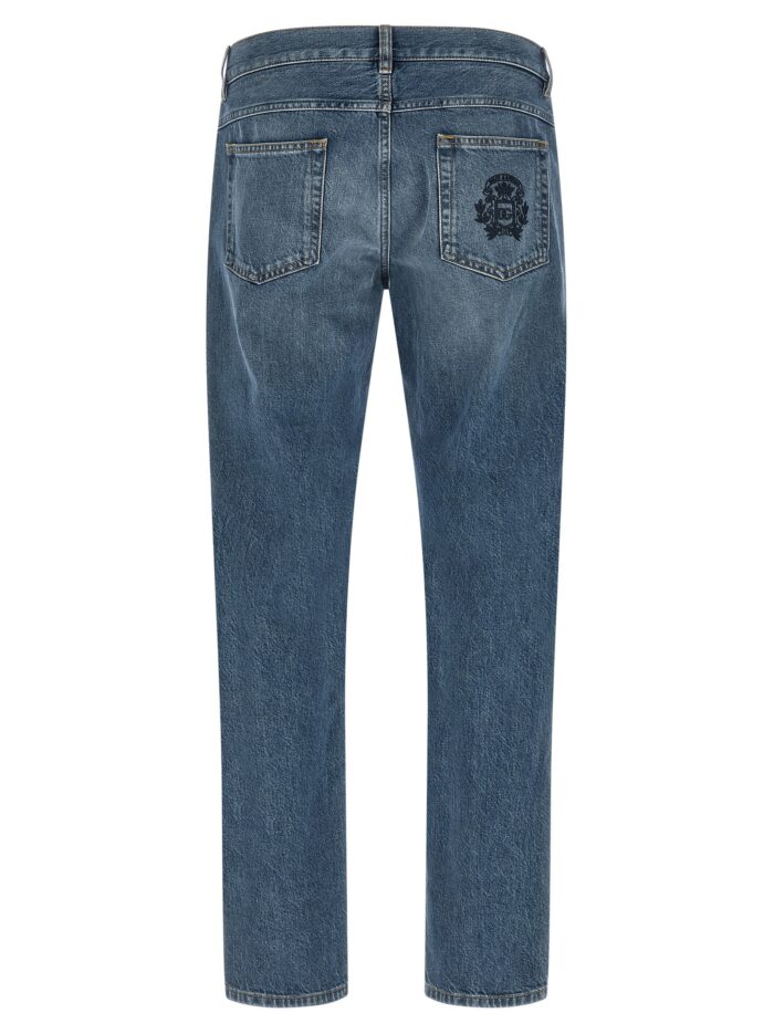 Dolce & Gabbana Heraldic Embroidery Jeans