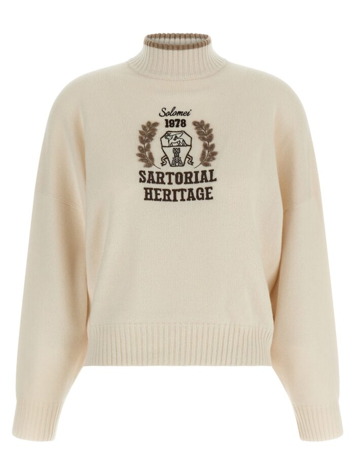 Brunello Cucinelli Heraldic Embroidery Sweater