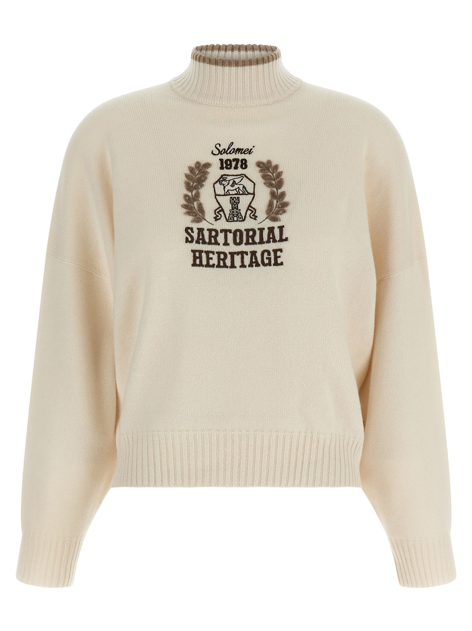 Brunello Cucinelli Heraldic Embroidery Sweater