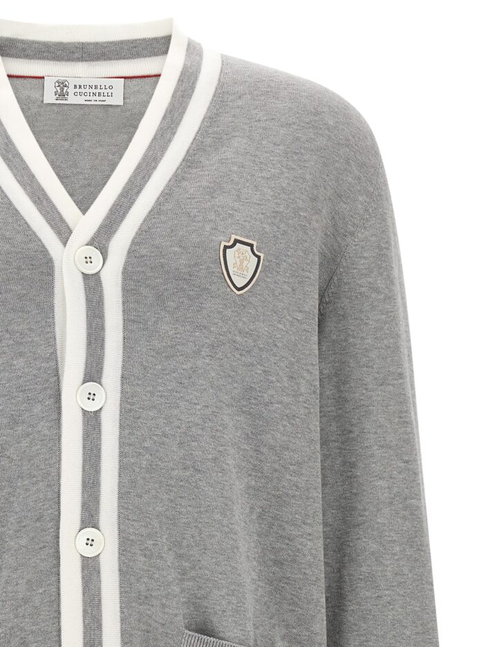 Brunello Cucinelli Heraldic Logo Cardigan