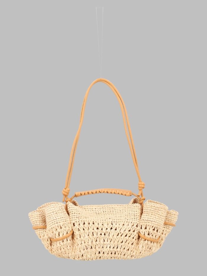 HEREU BORSA "ARTA" MINI IN RAFIA CROCHET