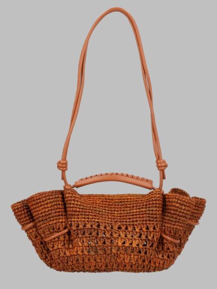 HEREU BORSA "ARTA" MINI IN RAFIA CROCHET