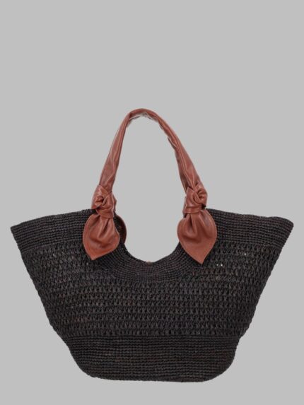 HEREU BORSA INTRECCIATA IN RAFFIA