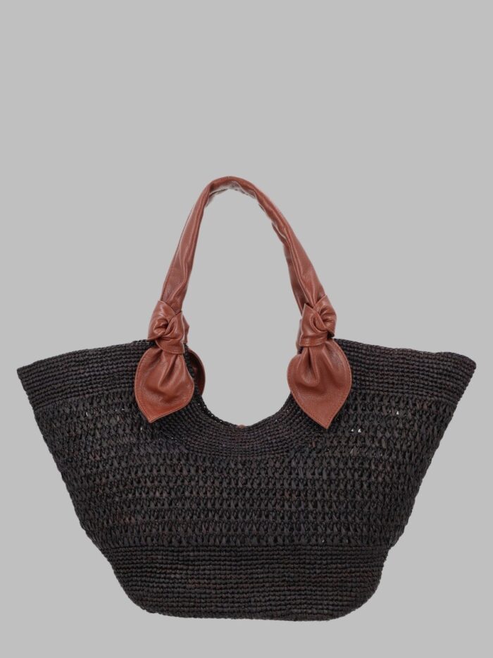 hereu borsa intrecciata in raffia HEREU BORSA INTRECCIATA IN RAFFIA