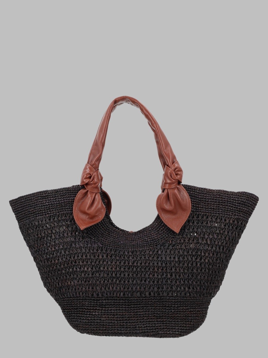 HEREU BORSA INTRECCIATA IN RAFFIA