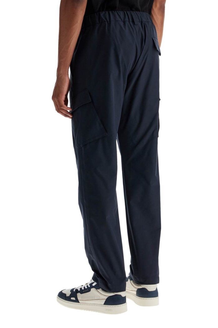HERNO Deep Blue Polyester Pants With Patch Pockets
