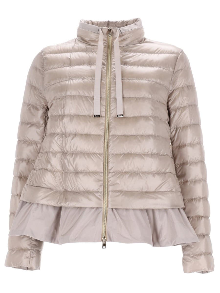 Herno DOWN JACKET WITH RUFFLES