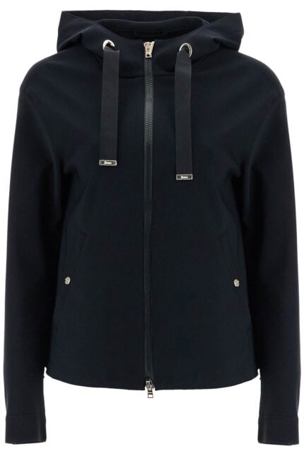 HERNO First-act Short Black Jacket With Hood