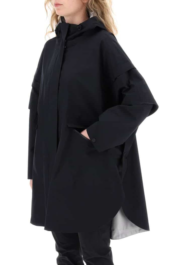 HERNO LAMINAR "removable Sleeve Cape Coat