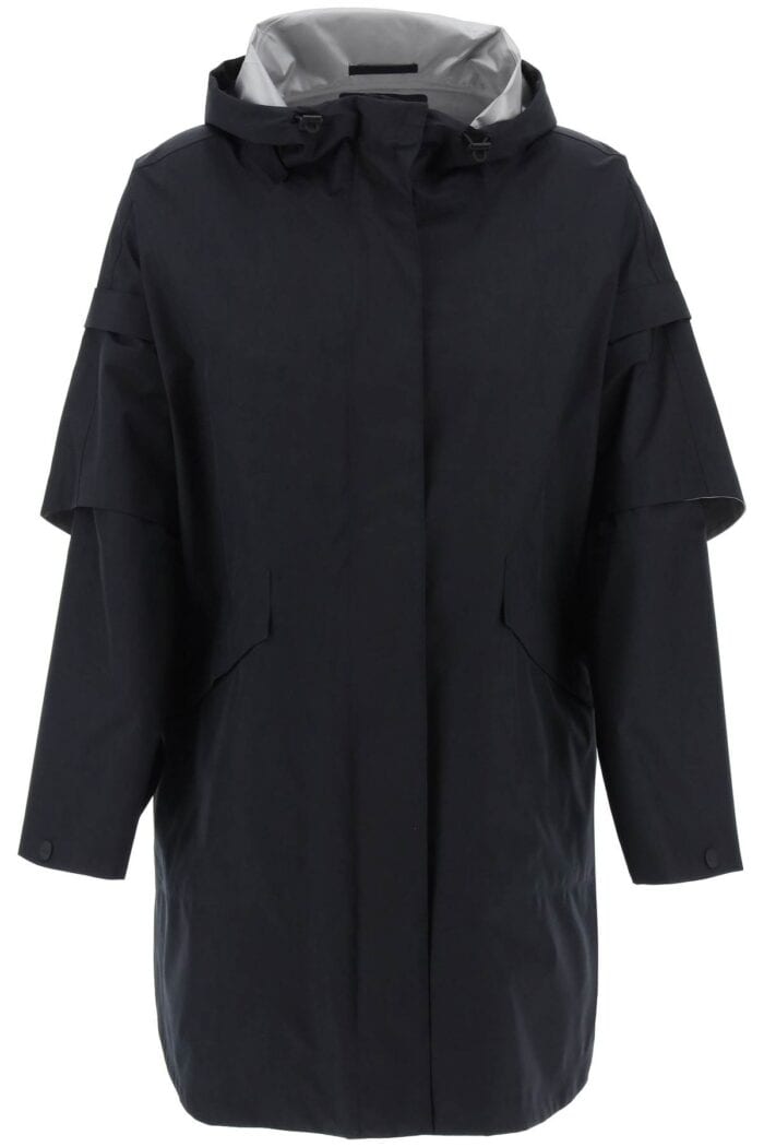 HERNO LAMINAR "removable Sleeve Cape Coat