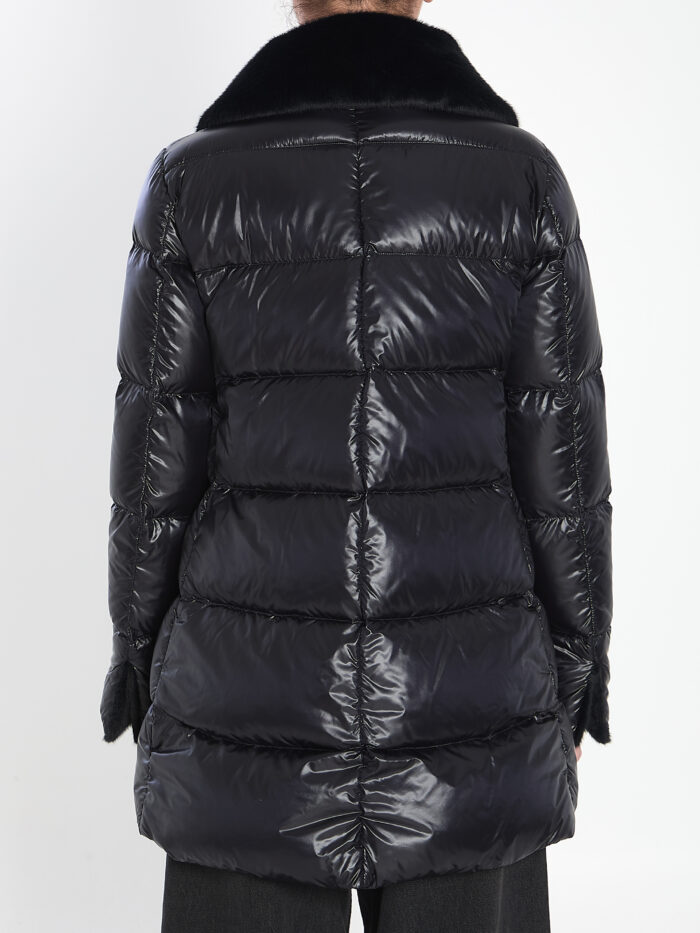 Herno Light puffer with collar fur