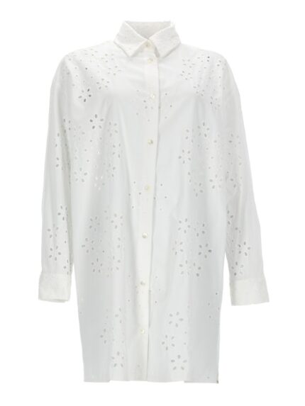 Herno LONG SHIRT WITH PERFORATED PATTERN