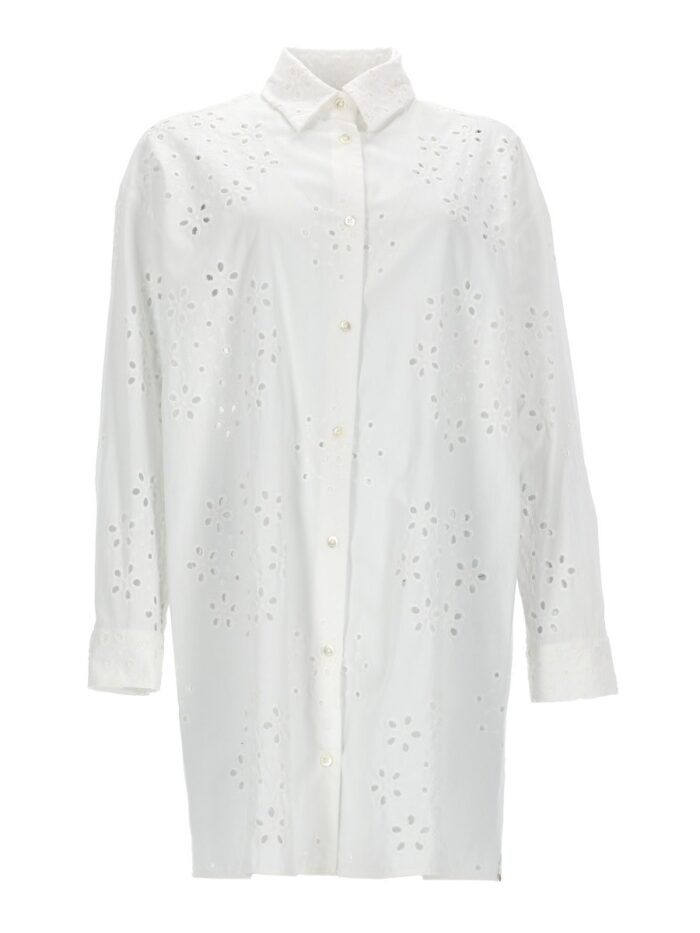 Herno LONG SHIRT WITH PERFORATED PATTERN