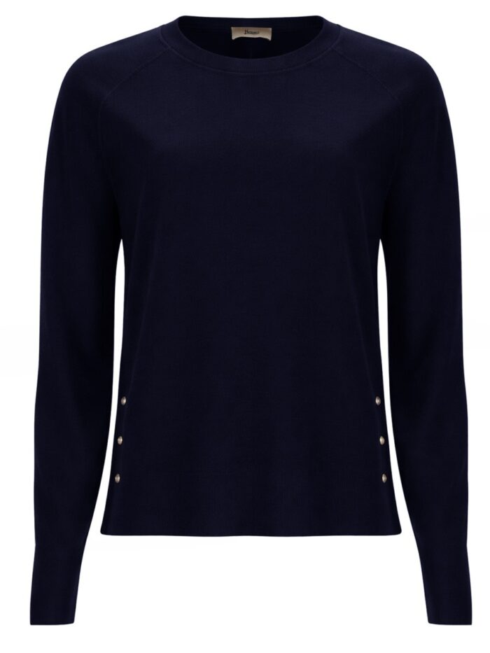 Herno MAGLIA CON BOTTONI LATERALI