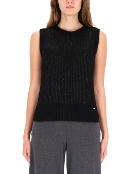 Herno METALLIC EFFECT SEQUINED VEST