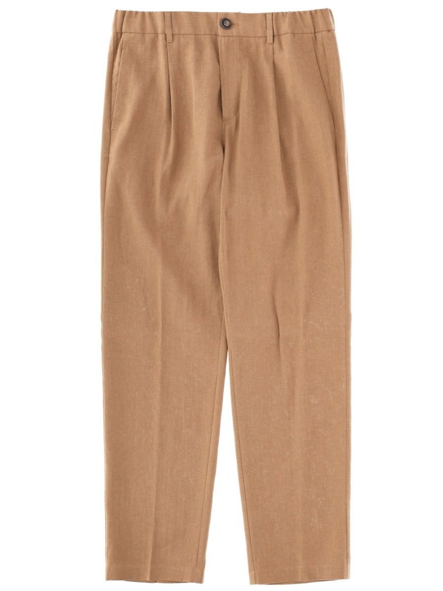 Herno PANTALONE SARTORIALE IN LINO