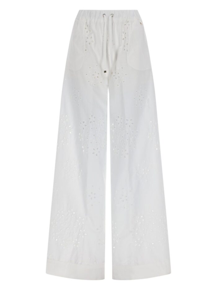 Herno PANTALONE TRAFORATO CON RICAMO SANGALLO