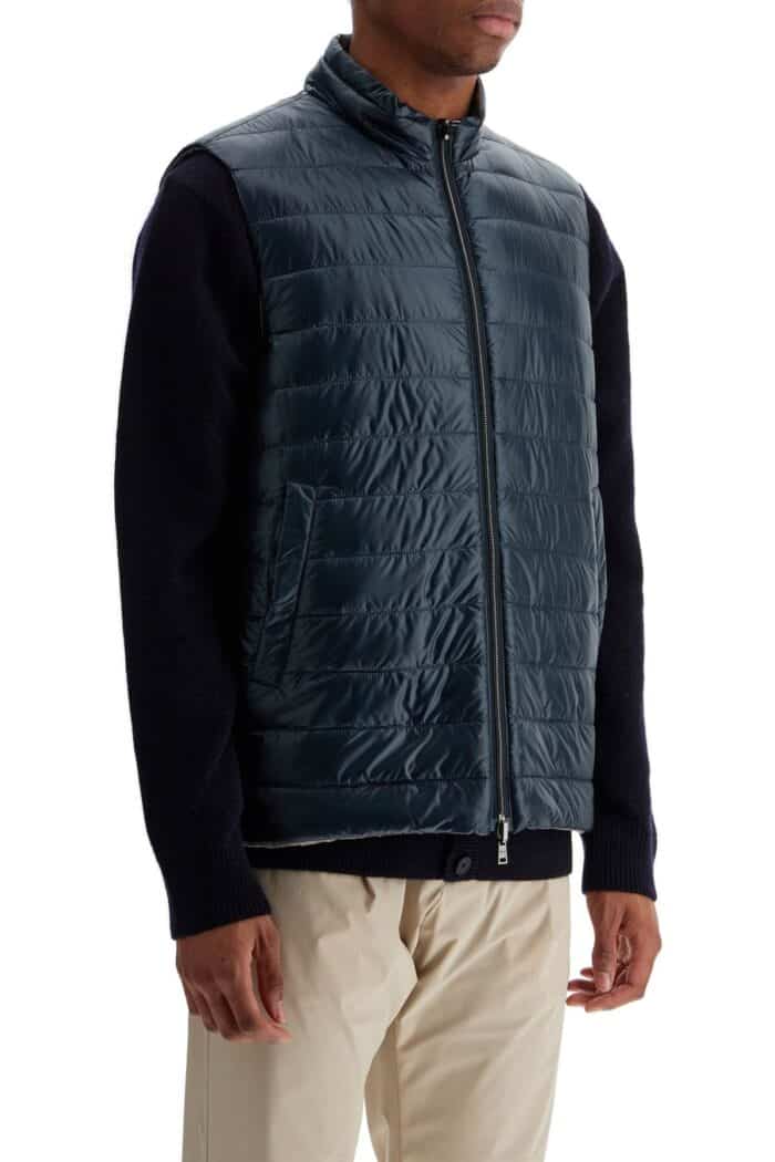 HERNO Reversible Black Polyamide Gilet