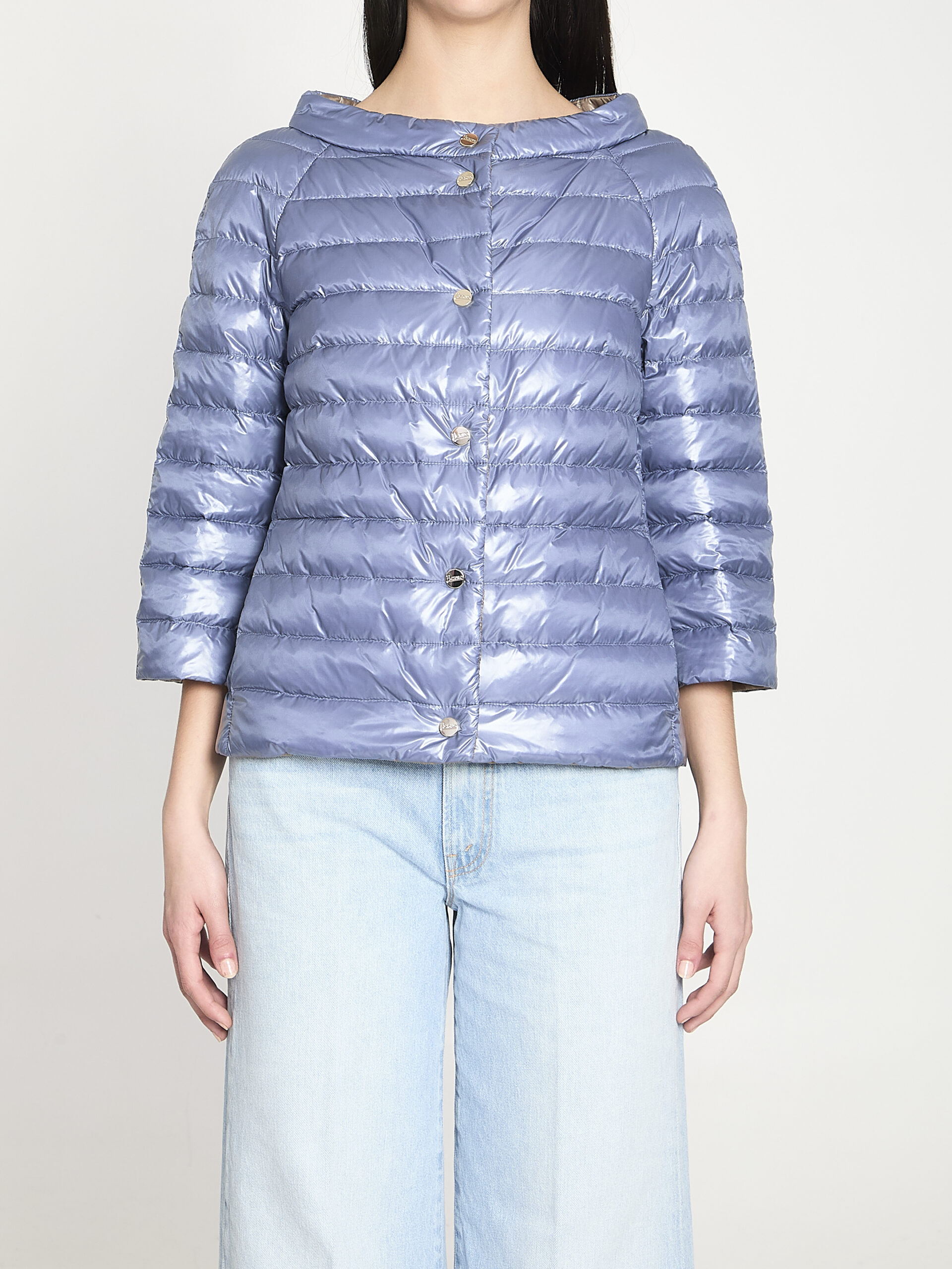 Herno Reversible short down jacket