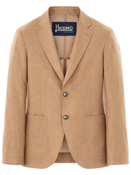 Herno SINGLE-BREASTED LINEN JACKET