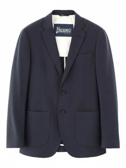 Herno SINGLE-BREASTED LINEN JACKET
