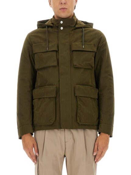 Herno WAXED COTTON SHORT PARKA