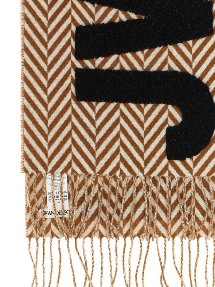 J.W.ANDERSON 'Herringbone Logo' Scarf