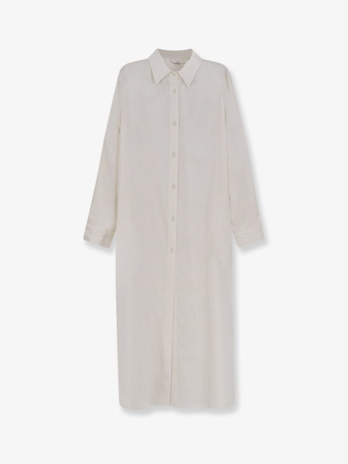 Hevo Arigliano Linen And Viscose Chemisier Dress