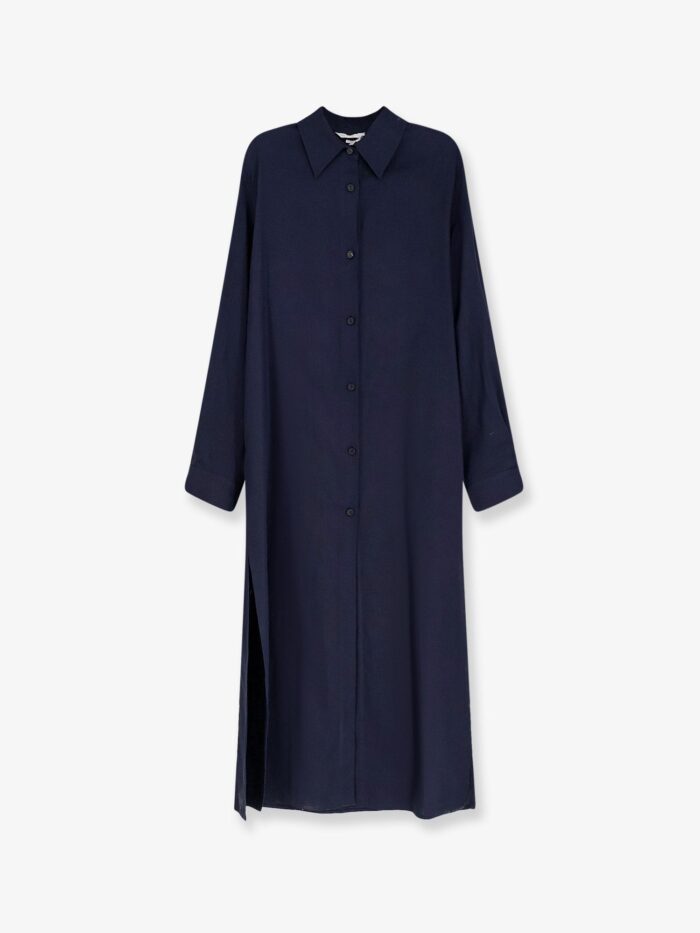 Hevo Arigliano Linen And Viscose Chemisier Dress