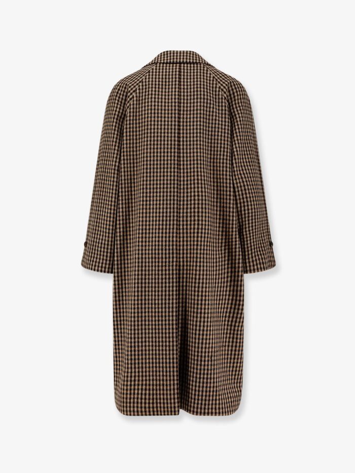 Hevo Baia Del Monaco Madras Wool Blend Coat
