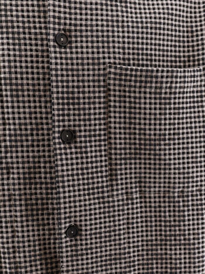Hevo Cotton Blend Shirt With Checked Pattern