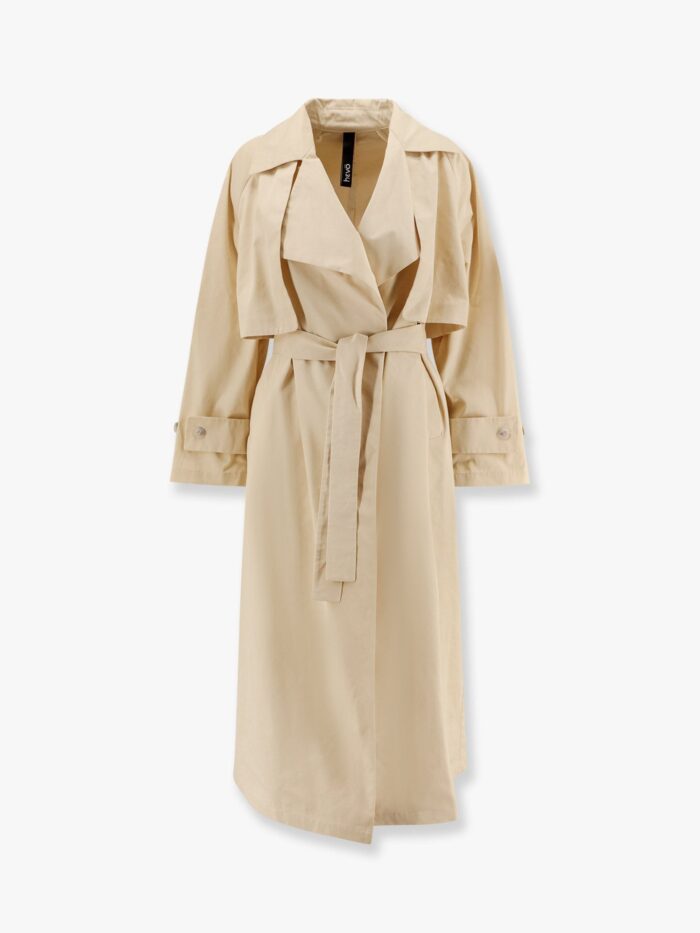 Hevo Margherita Nylon Trench Coat With Belt