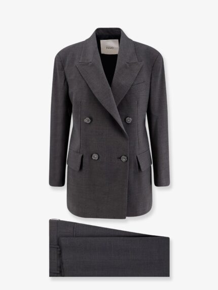 Hevo Rocchetta Double-breasted Wool Blend Suit