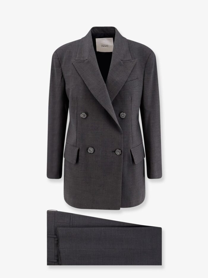 Hevo Rocchetta Double-breasted Wool Blend Suit