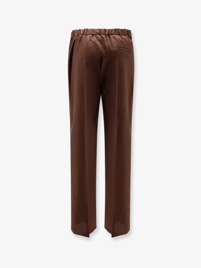 Hevo Torre Chianca Linen And Viscose Trousers