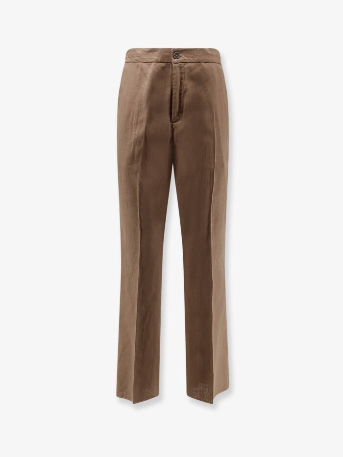 Hevo Torre Chianca Linen And Viscose Trousers