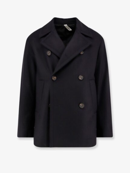 Hevo Trani Double-breasted Wool Blend Coat