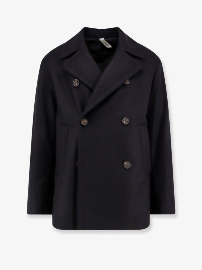 Hevo Trani Double-breasted Wool Blend Coat