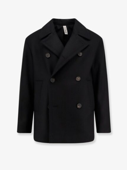 Hevo Trani Double-breasted Wool Blend Coat