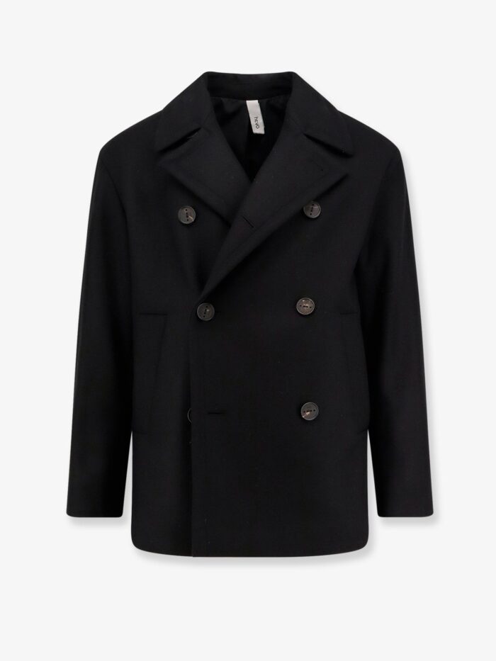 Hevo Trani Double-breasted Wool Blend Coat